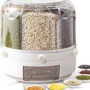 Slow Slog Dispensador de granos y cereales giratorio de 360°